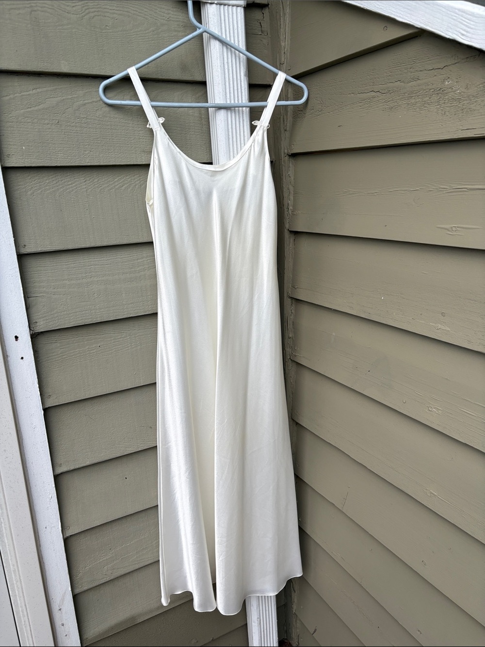 Vtg Dior White Satin Slip Dress from NeimanMarcus. Sz Pettitte. Worn once. ❤️❤️ - Picture 7 of 9